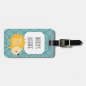 Gele egel Cute Woodland Animal Bagagelabel (Voorkant horizontaal)