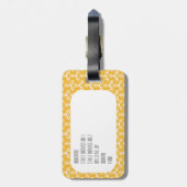 Gele egel Cute Woodland Animal Bagagelabel (Achterkant verticaal)