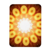 Gele eigeel in digitaal Abstract Magneet (Verticaal)