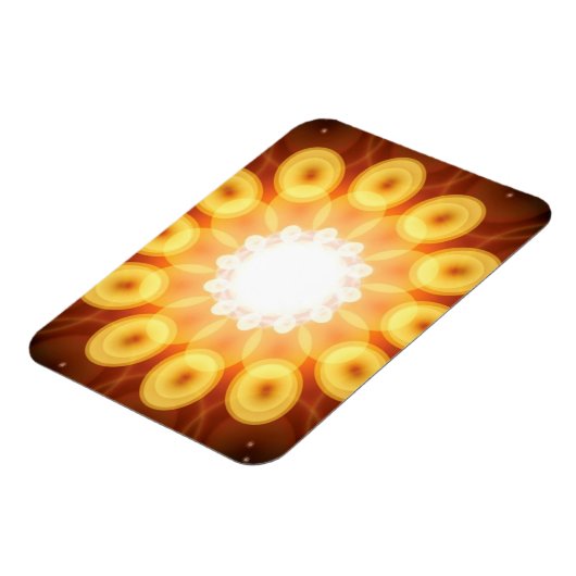 Gele eigeel in digitaal Abstract Magneet (Linkerzijde)