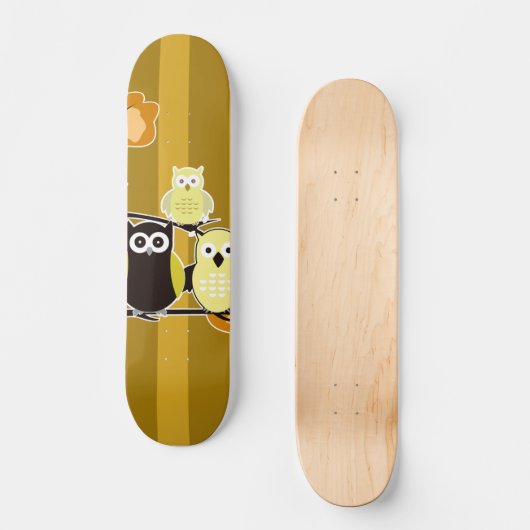 Gele eigenaar persoonlijk skateboard (Voorkant)