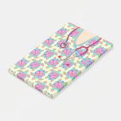 Gele eilandschildpadden post-it® notes (Schuin)