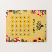 Gele Elegante Kerstmis Bingo Jigsaw Puzzel (Horizontaal)