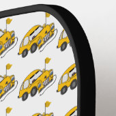 Gele elektrische auto Pickleball Paddle (Links Detail)