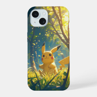 Gele elektrische muis iPhone 15 case