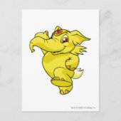 Gele Elephante Briefkaart (Voorkant)