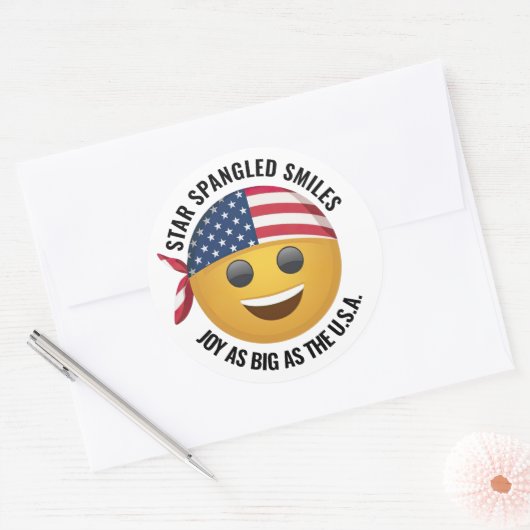 Gele Emoji Gezicht Stickers (Envelop)