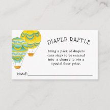 Gele en Aqua Hete Luchtballonnen Luierloof