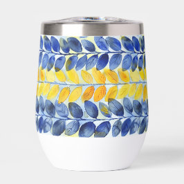 Gele en blauwe bladeren