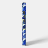 Gele en Blauwe Bladeren Case-Mate iPhone Case (Achterkant / Links)