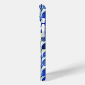 Gele en Blauwe Bladeren Case-Mate iPhone Case (Achterkant / Links)