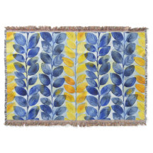 Gele en blauwe bladeren