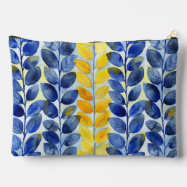 Gele en Blauwe Bladeren Etui