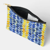 Gele en Blauwe Bladeren Etui (Open)
