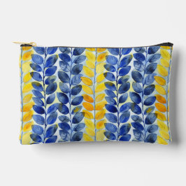 Gele en Blauwe Bladeren Etui