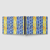 Gele en blauwe bladeren gastenboek (Volledig)