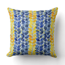 Gele en blauwe bladeren