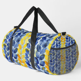 Gele en Blauwe Bladeren Plunjezak