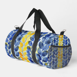 Gele en Blauwe Bladeren Plunjezak
