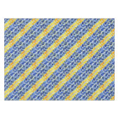 Gele en blauwe bladeren tafelkleed (Voorkant (Horizontaal))