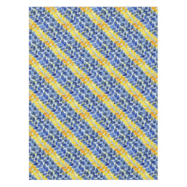 Gele en blauwe bladeren tafelkleed