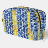 Gele en Blauwe Bladeren Toilettasje (Rechterhoek)