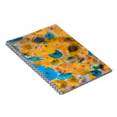 Gele en blauwe bloem notitieboek (Rechterzijde)