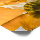 Gele en blauwe bloem poster (Hoek)