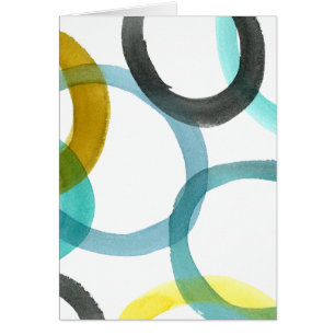 Gele en blauwe cirkels met elkaar verbinden