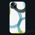 Gele en blauwe cirkels met elkaar verbinden Case-Mate iPhone case<br><div class="desc">Een eenvoudige afdruk van het met elkaar verbinden van gele en blauwe cirkels door Megan Meagher. De witte achtergrond laat de kleuren van de cirkels pop. Koop vandaag nog uw exemplaar!</div>