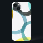 Gele en blauwe cirkels met elkaar verbinden iPhone 13 hoesje<br><div class="desc">Een eenvoudige afdruk van het met elkaar verbinden van gele en blauwe cirkels door Megan Meagher. De witte achtergrond laat de kleuren van de cirkels pop. Koop vandaag nog uw exemplaar!</div>
