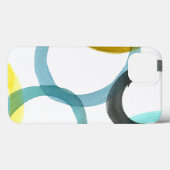 Gele en blauwe cirkels met elkaar verbinden Case-Mate iPhone case (Achterkant (horizontaal))