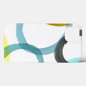 Gele en blauwe cirkels met elkaar verbinden Case-Mate iPhone case (Achterkant (horizontaal))