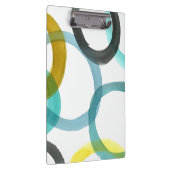 Gele en blauwe cirkels met elkaar verbinden klembord (Rechts)