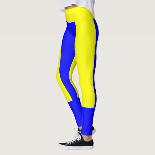 Gele en blauwe Leggings (Links)