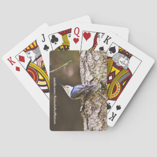 Gele en blauwe legkaarten voor vogels pokerkaarten