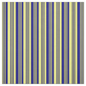 Gele en blauwe lijnen stof (Swatch)