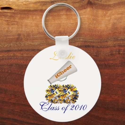 Gele en blauwe Sleutelhanger (Voorkant)