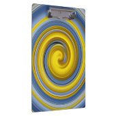Gele en blauwe spiraal klembord (Rechts)
