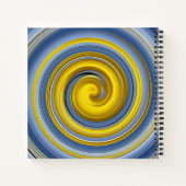Gele en blauwe spiraal notitieboek (Achterkant)