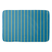 gele en blauwe strepen badmat (Voorkant)