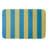gele en blauwe strepen badmat (Voorkant)