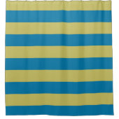 gele en blauwe strepen douchegordijn (Voorkant)