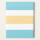 Gele en blauwe strepen planner (Achterkant)