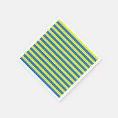 Gele en blauwe strepen servet (Hoek)