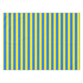 Gele en blauwe strepen tafelkleed (Voorkant (Horizontaal))