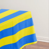 Gele en blauwe strepen tafelkleed (Voorbeeld)