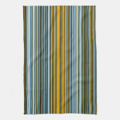 Gele en blauwe strepen theedoek (Verticaal)