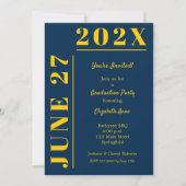 Gele en blauwe studiepoort kaart (Voorkant)