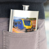 Gele en blauwe trein flacon (Voorbeeld)